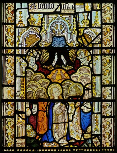 Ventana que representa la Ascensión de English School