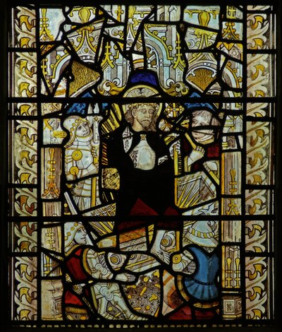 Ventana que representa la Resurrección de English School
