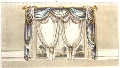 Cortinas de ventana, placa 110 de Ackermann