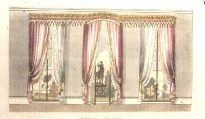 Cortinas de ventana, placa 114 de Ackermann