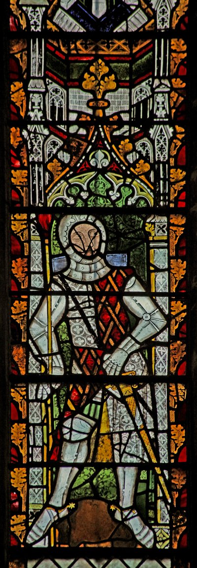 Ventana n4 que representa a Gilbert III de Clare de English School