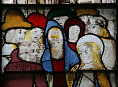 Ventana n4 que representa a la Virgen María - desposorio con José de English School