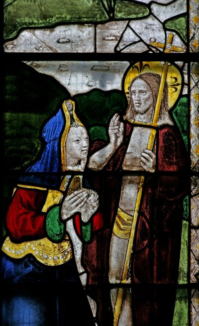 Ventana s3 que representa una escena de la Resurrección: Noli Me Tangere de English School
