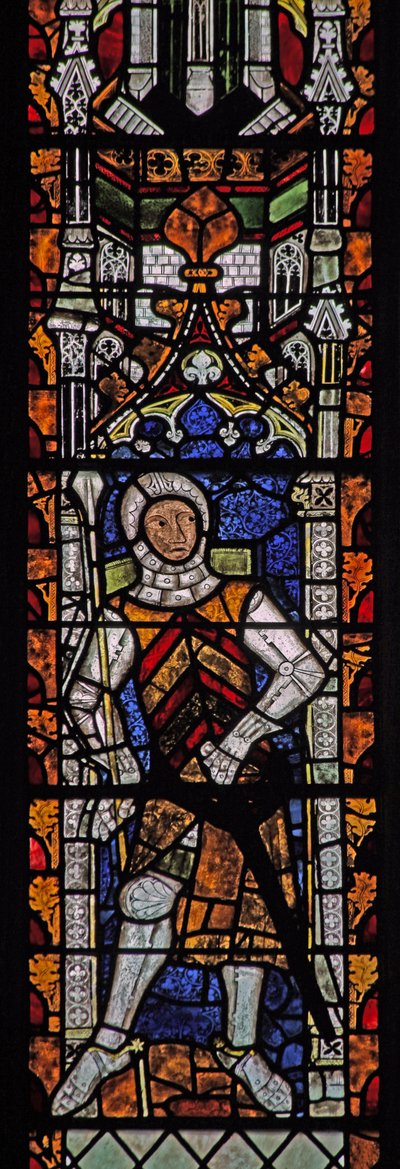 Ventana s4 que representa a Gilbert II de Clare de English School