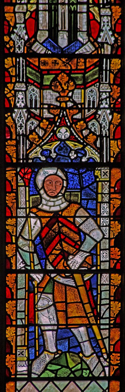Ventana s4 que representa a William Lord de la Zouche de English School