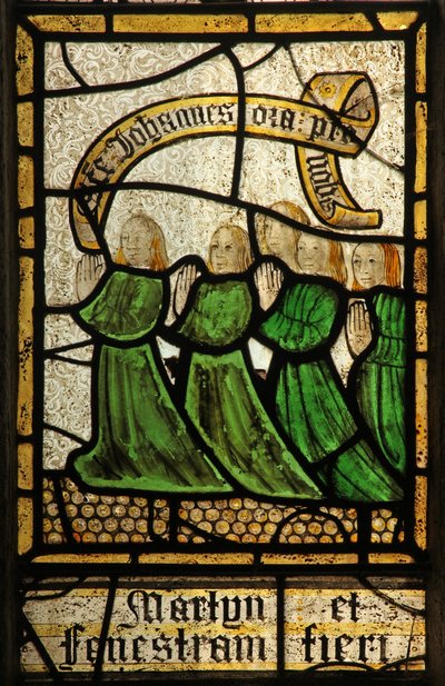 Ventana s4 que representa a los donantes - familia Martyn de English School