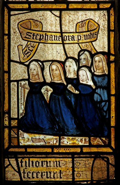 Ventana s4 que representa a los donantes - familia Martyn de English School