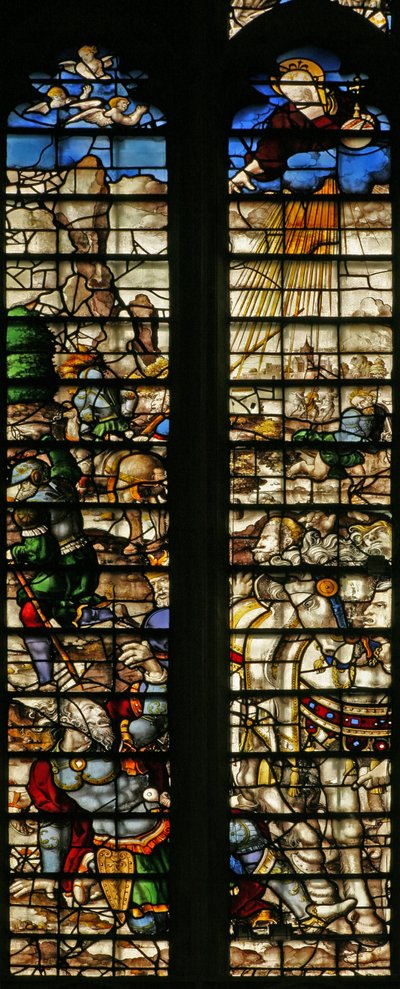 Ventana w22 que representa la Conversión de San Pablo de English School