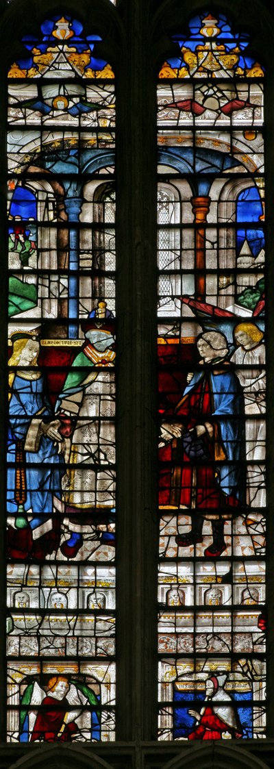 Ventana w2 que representa el Matrimonio de Tobías y Sara de English School