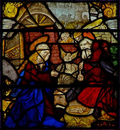 Ventana w36 que representa la Natividad de English School