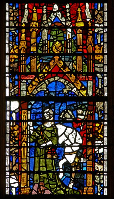 Ventana w40 que representa a los donantes peregrinos de English School
