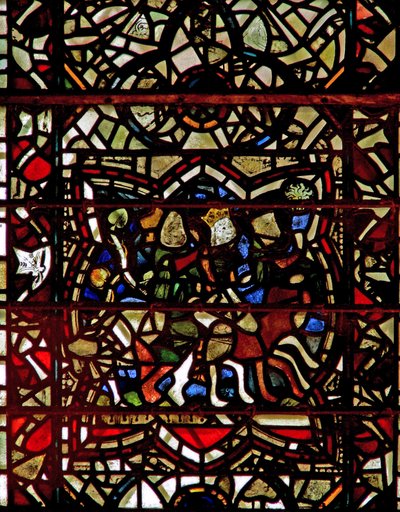 Ventana w57 que representa a los Magos siguiendo la estrella de English School