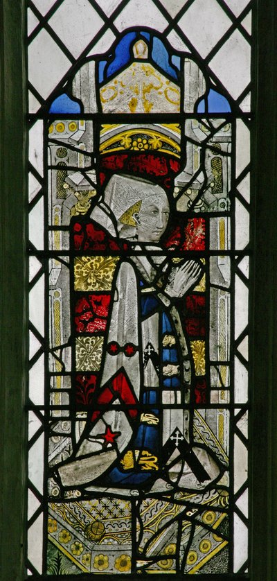 Ventana w7 que representa a un donante - Anne Denstone de English School
