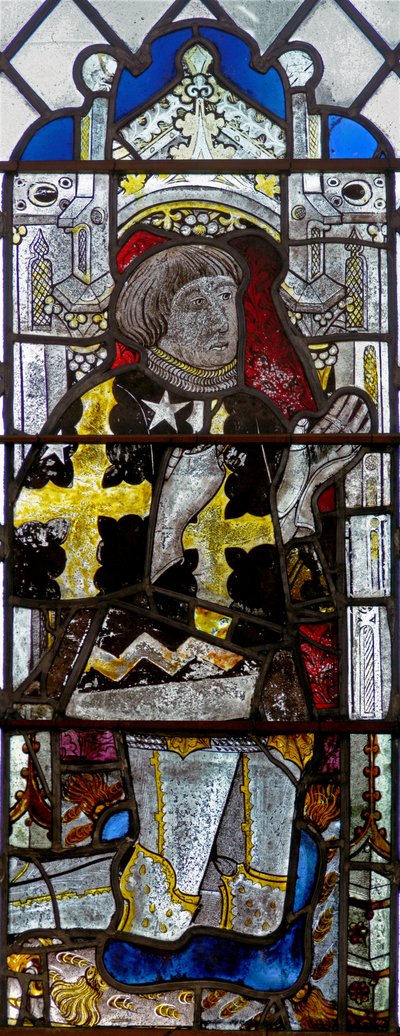 Ventana w8 que representa a un donante - Thomas Peyton de English School