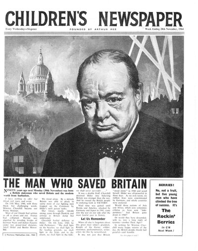 Winston Churchill: El hombre que salvó a Gran Bretaña, portada de 