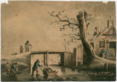 Escena de invierno de English School