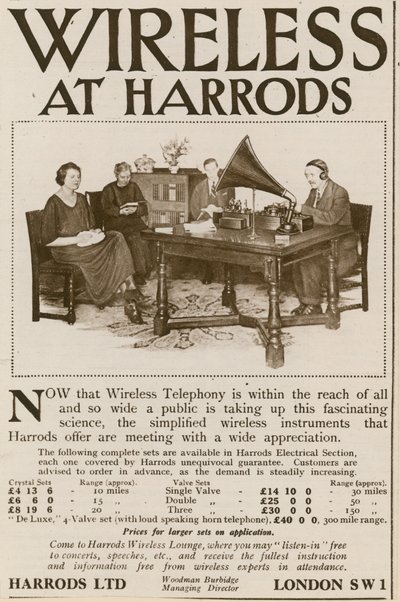 Radio en Harrods de English School