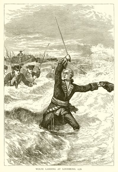 Desembarco de Wolfe en Louisburg, 1758 de English School