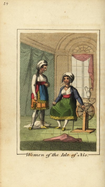 Mujeres de la Isla de Nio o Ios, Grecia de English School