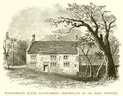 Casa Woolsthorpe, Lincolnshire (Lugar de nacimiento de Sir Isaac Newton) de English School