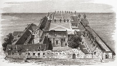 Worcester College, anteriormente Gloucester Hall, Oxford c.1673, de 