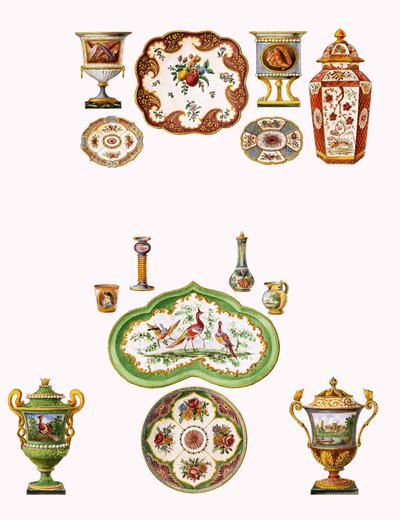 Porcelana de Worcester de English School