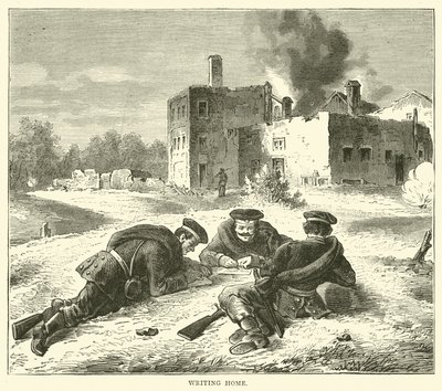 Escribiendo a casa, septiembre 1870 de English School
