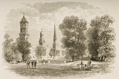 Yale College, New Haven, c.1870, de 