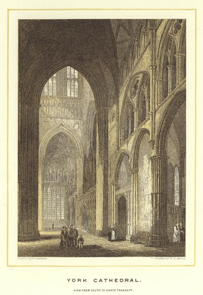 Catedral de York, vista del transepto de sur a norte de English School