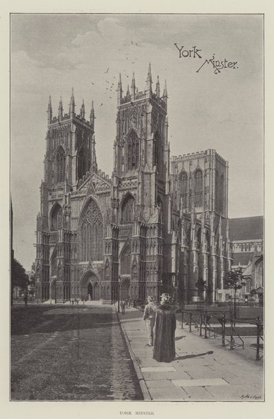 Catedral de York (litografía) de English School