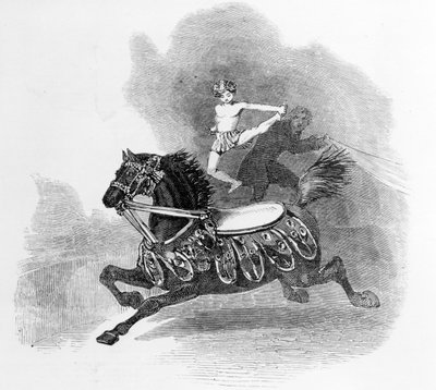 Joven Hernández, en el Anfiteatro de Astley, ilustración de 