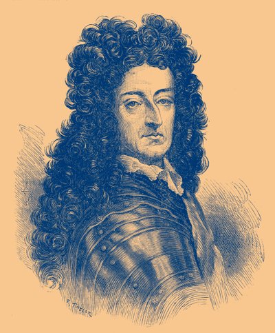 retrato del rey Guillermo III (grabado) de English School