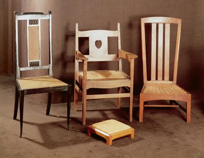Sillas de Arts and Crafts, c.1896-1925 de English School English School