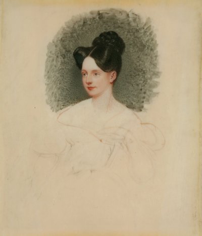 Retrato inacabado de Marianne Cregoe Colmare (más tarde Sra. Baurton Bennett) c.1833-34 de English School English School