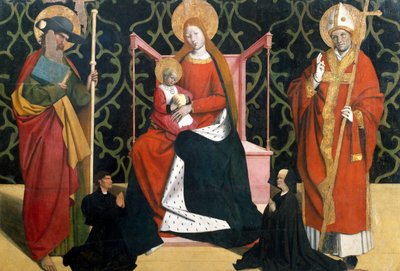 Virgen con el Niño entre Santiago y el obispo de Enguerrand Quarton