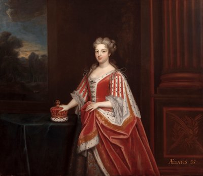 Retrato de la Reina Carolina Guillermina de Brandeburgo-Ansbach como Princesa de Gales, 1720s de Enoch Seeman