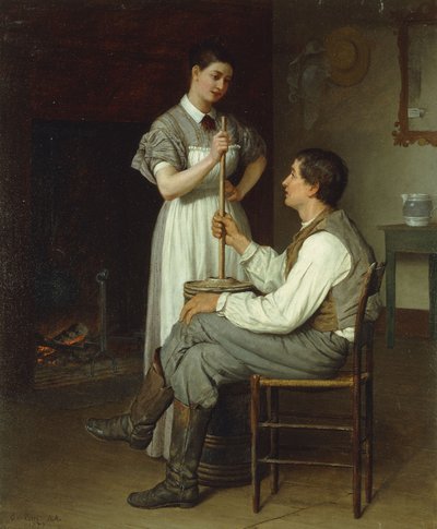 La mano amiga, 1877 de Enoch Wood Perry