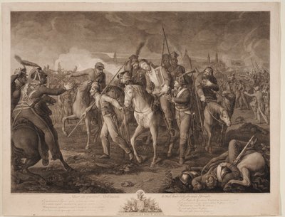 Muerte del general Aleksey Melissino el 26 de agosto de 1813, 1813 de Ephraim Gottlieb Krüger