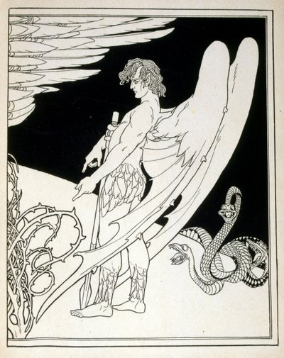 Un ángel gigante del libro Judá ilustrado por Ephraim Moses Lilien de Ephraim Moses Lilien