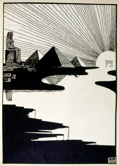 Festival de Pascua, del libro Judá ilustrado por Ephraim Moses Lilien de Ephraim Moses Lilien