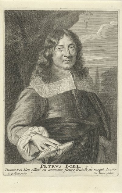 Peeter Boel, grabado por Conrad Lauwers, c.1649-62 de Erasmus (after) Quellinus