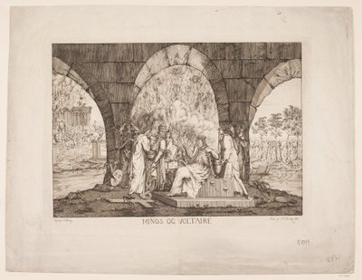 Minos y Voltaire de Erasmus Cristoffer Karlebye
