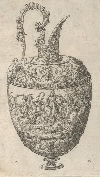 Diseño para una Jarra, 1565 de Erasmus Hornick