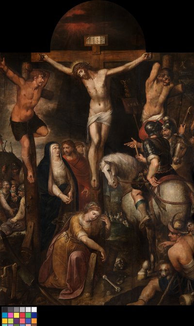 La Crucifixión (óleo sobre tabla) de Erasmus Quellinus