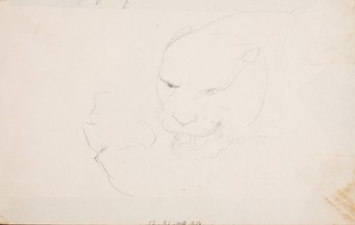 Segundo cuaderno de bocetos con 9 dibujos. de Erasmus von Engert