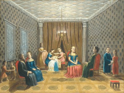 Escena egipcia posiblemente Moisés y Séfora de Erastus Salisbury Field