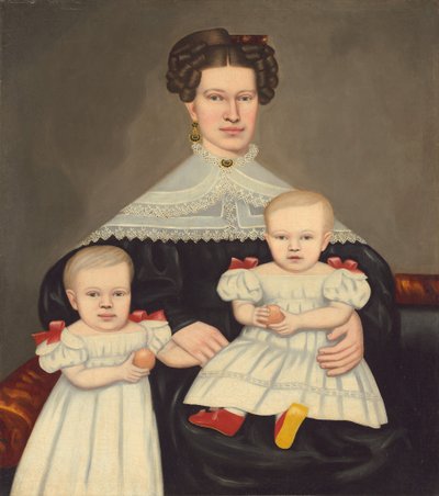 Sra. Paul Smith Palmer y sus gemelos de Erastus Salisbury Field