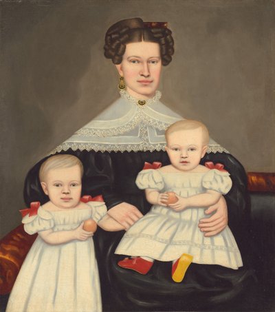 Sra. Paul Smith Palmer y sus gemelos de Erastus Salisbury Field