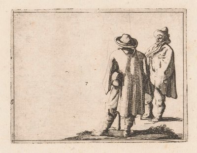 Dos hombres Escenas de caza (título de la serie) de Ercole Bazicaluva (circle of)
