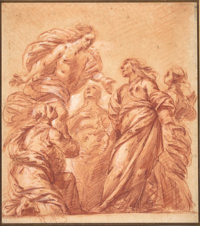 Cristo apareciendo a las cuatro Marías de Ercole Procaccini il Giovane